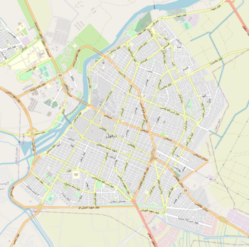 مکان روی نقشه دزفول بر دزفول واقع شده‌است